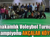 Kaymakamlık Voleybol Turnuvası Şampiyonu Akçalar Köyü
