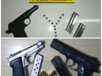Osmaniye’de ruhsatsız 6 silah ele geçirildi