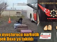 Kars’ta uyuşturucu narkotik köpek Daxo’ya takıldı