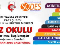 Kars'ta Yaz Okulu Başlıyor