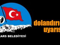 Kars Belediyesinden dolandırıcılık uyarısı