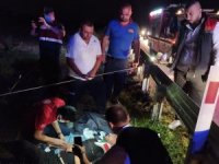 Kontrolden çıkan otomobil bariyerlere çarptı: 6 yaralı
