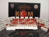 Kütahya’da 21 bin 300 adet makaron ele geçirildi