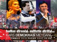 Kars Demokrasi Meydanı Ünlüleri Ağırlıyor