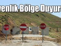 Kağızman'da Güvenlik Bölge Duyurusu