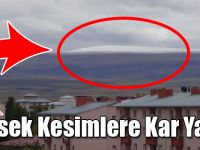 Kars’ta Yüksek Kesimlere Kar Yağdı