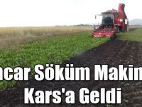 Pancar Söküm Makinesi Kars'a Geldi