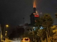 Talaş siloları alev topuna döndü