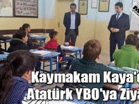 Kaymakam Kaya'dan Atatürk YBO'ya Ziyaret!