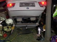 Kartal Sahil yolunda sıkışmalı trafik kazası: 1 yaralı
