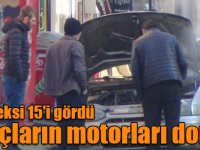 Kars eksi 15'i gördü, araçların motorları dondu