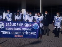 SES, “Sağlık ekip işidir, herkese insanca yaşayacak eşit ücret istiyoruz”