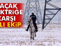 Kırsalda Kaçak Elektriğe Karşı Atlı Ekip