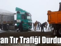 Kars'ta Digor Yolunda Kayan Tır Trafiği Durdurdu