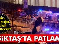 Beşiktaş'ta patlama, İstanbul Beşiktaş'ta şok patlama... İşte ilk görüntüler...