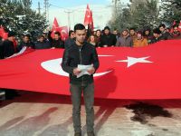 Çıldır MYO’dan "Şehitlere Saygı ve Güvenlik Güçlerine Destek Yürüyüşü"