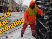 Kars Belediyesinden Kar Seferberliği
