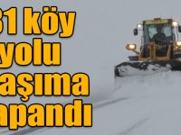 Kars’ta kar ve tipiden 81 köy yolu ulaşıma kapandı