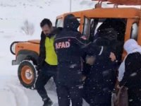 Siverek-Çermik yolunda mahsur kalan 23 yolcu AFAD tarafından kurtarıldı