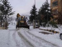 Kilis’te kar ile mücadele devam ediyor