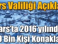 Kars Valiliği Açıkladı: Kars’ta 2016 yılında 269 Bin Kişi Konakladı!