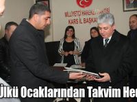 Kars Ülkü Ocaklarından Takvim Hediyesi