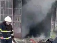 Kırşehir’de oto sevisinde yangın