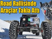 Sarıkamış'ta 4. Kış Oyunları Festivali Off-Road Rallisinde Bazı Araçlar Takla Attı