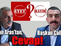 Başkan Aras'tan, Başkan Çalkın'a Cevap!