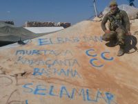 El Bab'daki Mehmetçiklerden Karaçanta'ya Selam