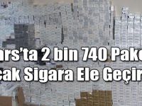 Kars'ta 2 bin 740 Paket Kaçak Sigara Ele Geçirildi