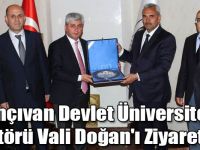 Nahçıvan Devlet Üniversitesi Rektörü Vali Doğan'ı Ziyaret Etti