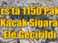 Kars'ta 1150 Paket Kaçak Sigara Ele Geçirildi