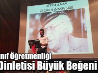 KAÜ Sınıf Öğretmenliği Şiir Dinletisi Büyük Beğeni Aldı