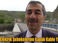 Kars’ta Elektrik Şebekelerine Kapalı Kablo Yapılıyor