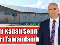 Selim Kapalı Semt Pazarı Tamamlandı