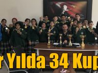 Kars’ta Bir Yılda 34 Kupa!