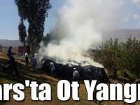 Kars'ta Ot Yangını