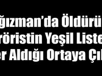Kağızman’da Öldürülen Teröristin Yeşil Listede Yer Aldığı Ortaya Çıktı