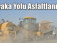 Akyaka Yolu Asfaltlanıyor