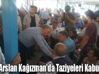 Bakan Arslan Kağızman'da Taziyeleri Kabul Ediyor