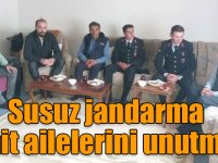 Susuz jandarma şehit ailelerini unutmadı