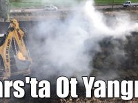 Kars'ta Ot Yangını