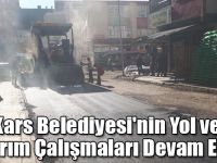 Kars Belediyesi'nin Yol ve Kaldırım Çalışmaları Devam Ediyor
