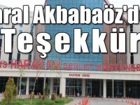 İmral Akbabaöz'den Kars Harakani Devlet Hastanesine Teşekkür