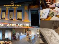 Natural Kars ev tekstili ihracat teşhir ve satış mağazası açıldı
