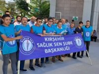 Kırşehir’de sağlık çalışanları doktor ölümüne tepki gösterdi