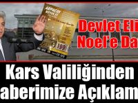Kars Valiliğinden Haberimize Açıklama!
