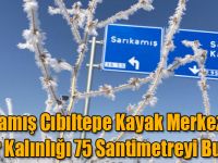 Sarıkamış Cıbıltepe Kayak Merkezi’nde Kar Kalınlığı 75 Santimetreyi Buldu