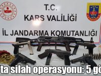 Kars’ta silah operasyonu: 5 gözaltı